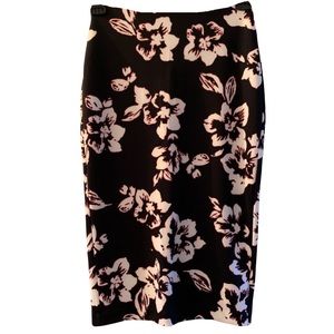 NEW! Express Hibiscus Floral Print Pencil Skirt